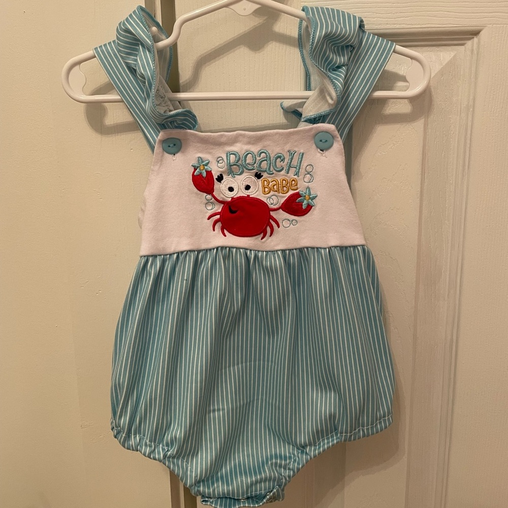 Baby girl bubble onesie
